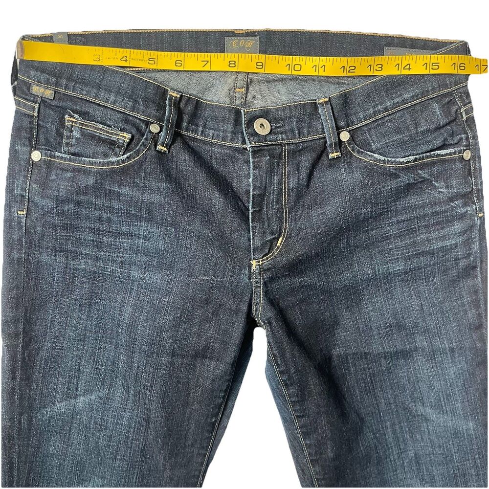 Citizens of Humanity Jean Women 31 x33 Ava Low Rise Straight Leg Blue Denim Tall - Picture 5 of 11
